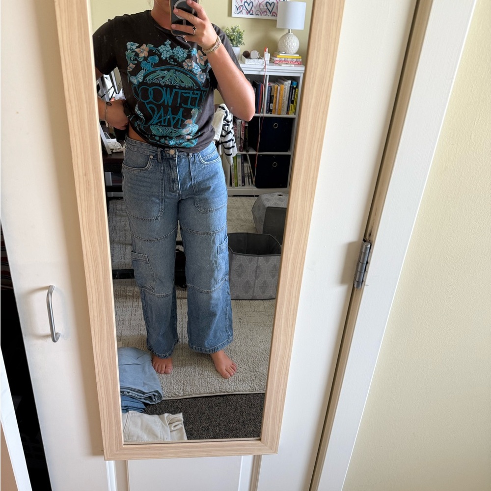 Avec Les Filles Light Blue Flare Jeans